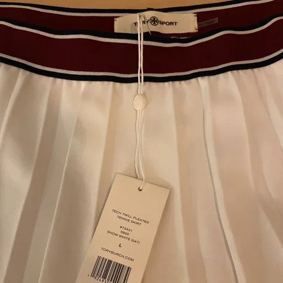 NWT Tory Sport Pleated Tennis Skirt - Size L - Picture 5 of 6